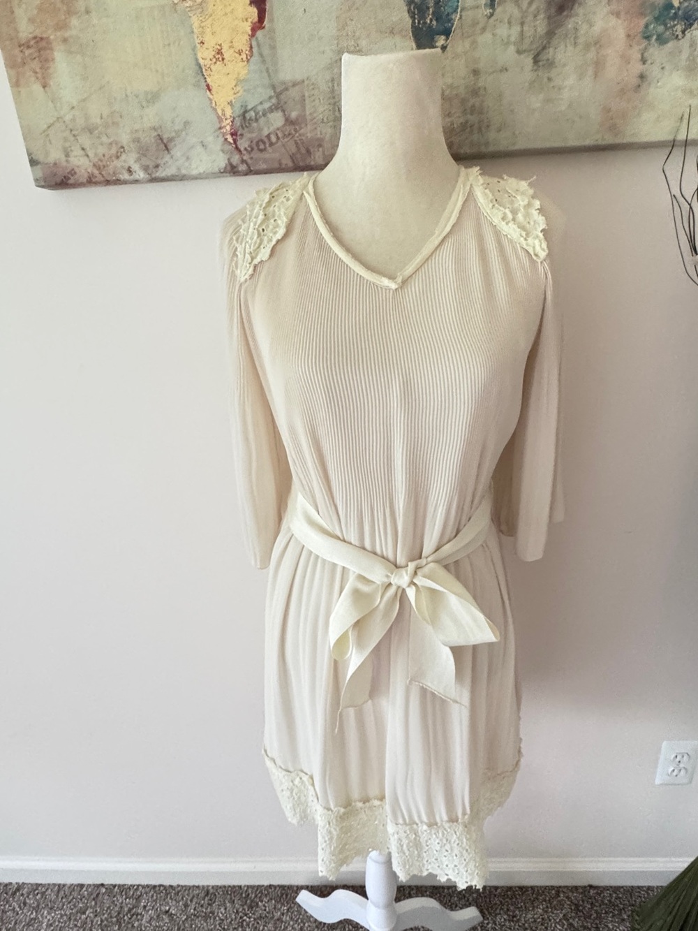 Vivienne Tam Cream mini dress only worn once